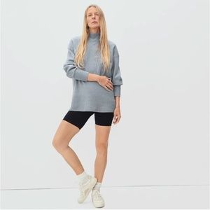 Everlane Cozy-Stretch Pullover sweater in Smoke, size XS